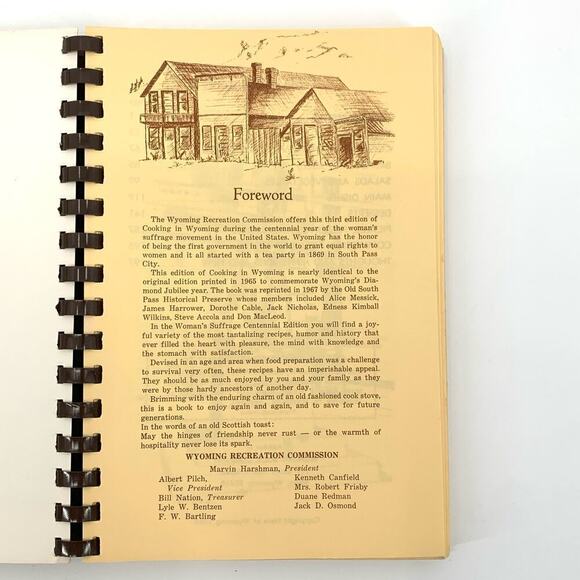 VTG Late 60s Cookbook Cooking in Wyoming Women’s Suffrage Centennial Edition USA - Picture 6 of 10
